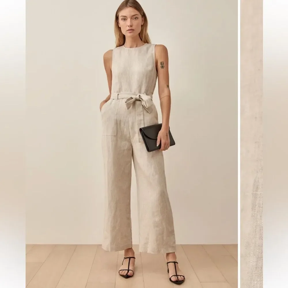 Reformation Naomi linen jumpsuit